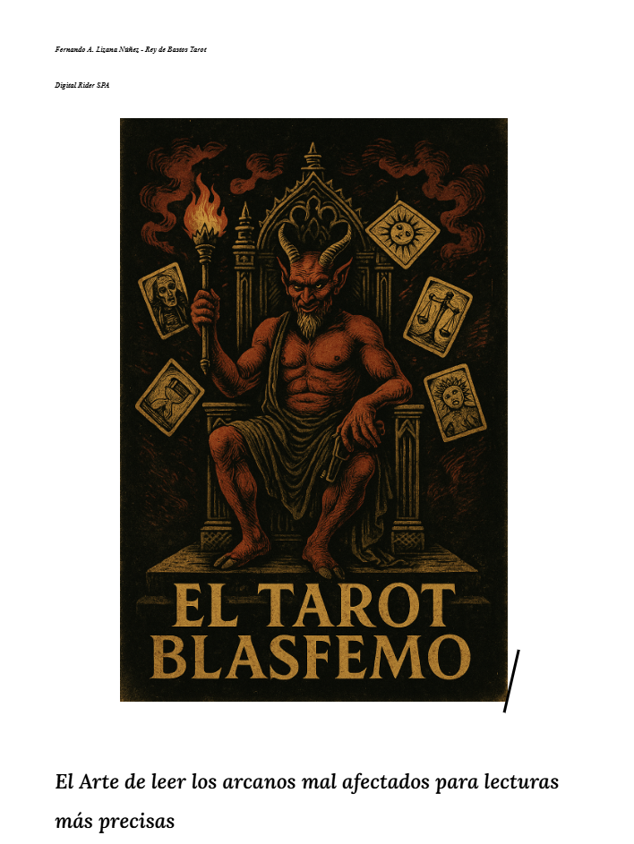 Tarot Blasfemo: Preguntas incómodas, respuestas conscientes